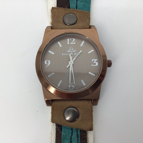 Kroc n Dial Funky & Fearless Leather Wrap Watch - Picture 2 of 15